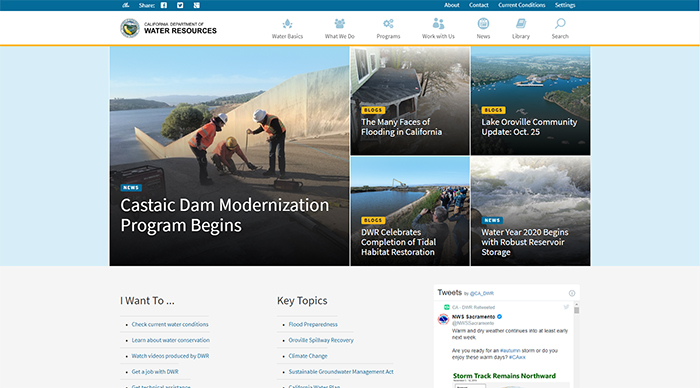 CA Department of Water Resources website