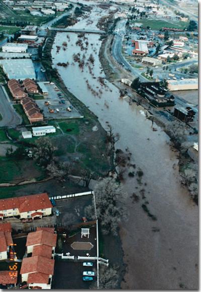Significant rainfall January 1993 with flooding along Murrieta Creek.